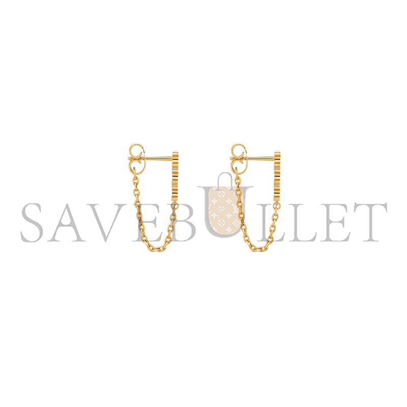 Ce1i*e TRIOMPHE CHAIN EARRINGS IN BRASS WITH GOLD FINISH GOLD 460RC6BRA-35OR